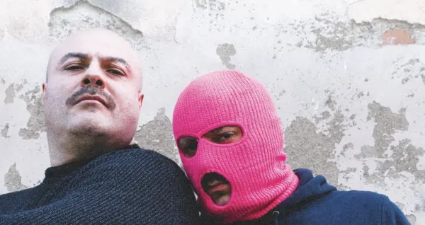 Yuri Tuci at the Bordighera Book Festival with Caregiver Motherfucker